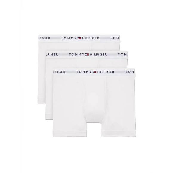 NEW TOMMY HILFIGER men's 3-pack cotton classic trunk in white - Picture 1 of 1